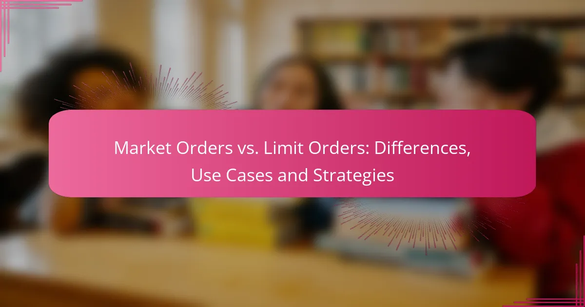 Market Orders vs. Limit Orders: Differences, Use Cases and Strategies