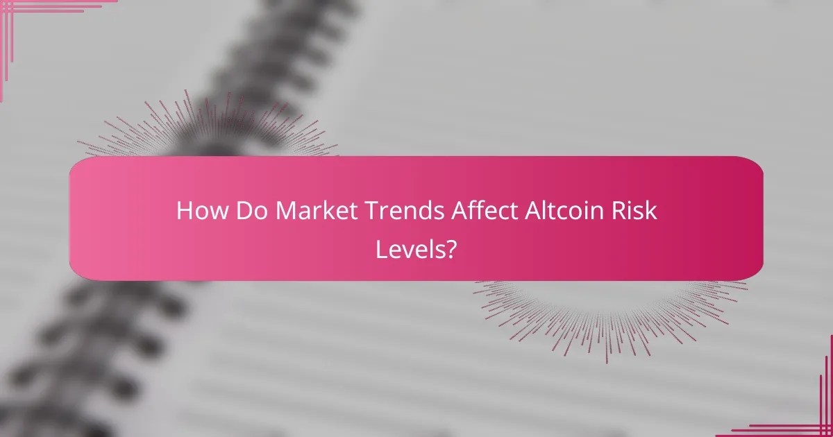 How Do Market Trends Affect Altcoin Risk Levels?
