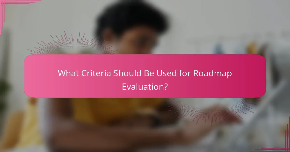 What Criteria Should Be Used for Roadmap Evaluation?